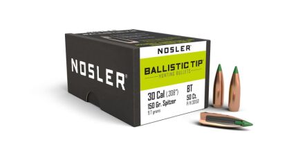 Pociski Nosler Ballistic Tip Hunting .30 cal, dia .308, 150grs 50 szt - 30150